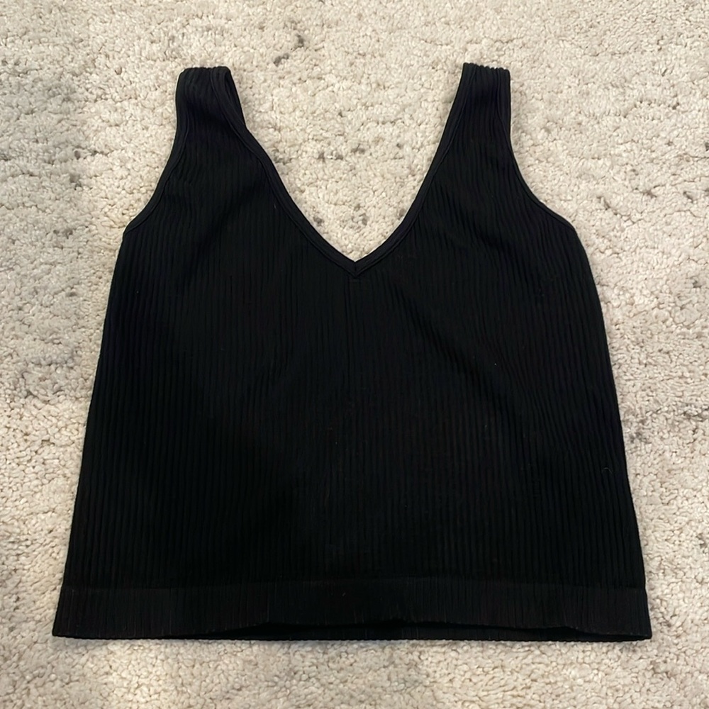 Free People Cropped Ribbed Cami